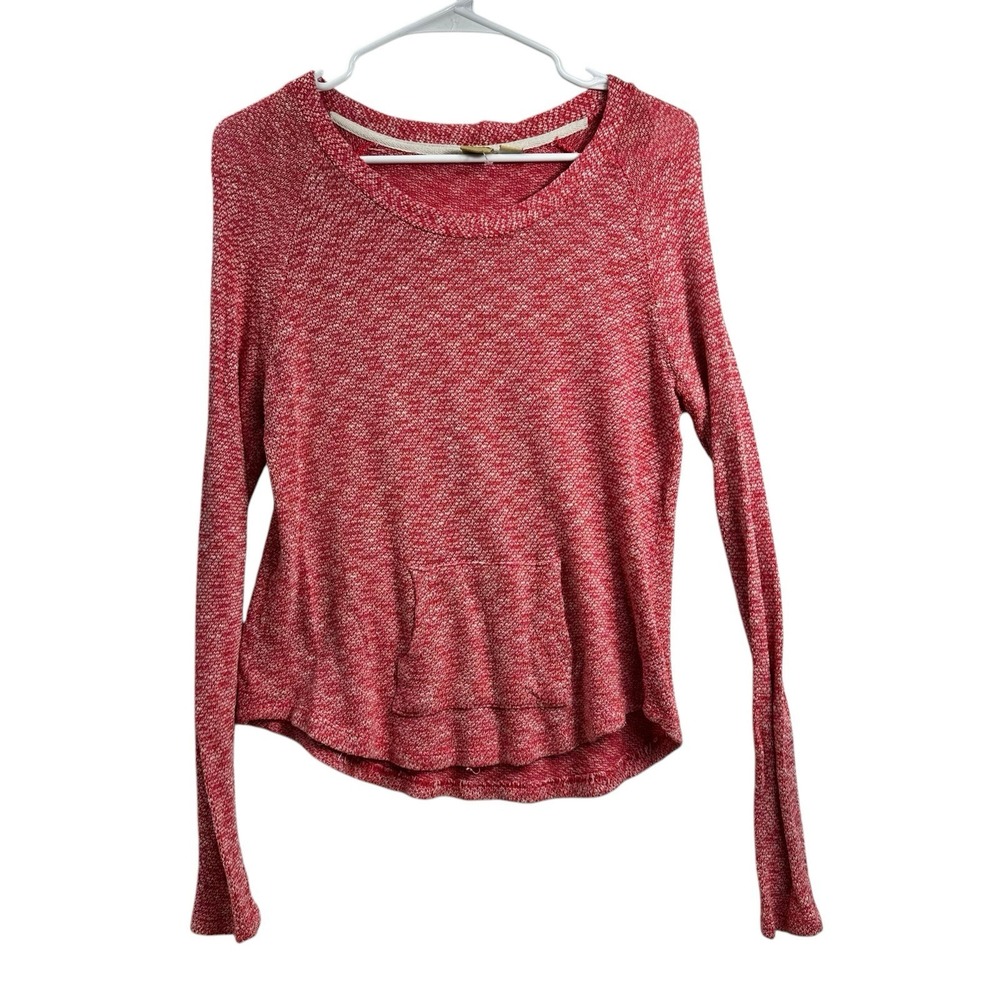 Mudd Size 14 Top Pink Long Sleeve Stretchy Kangaroo Pocket